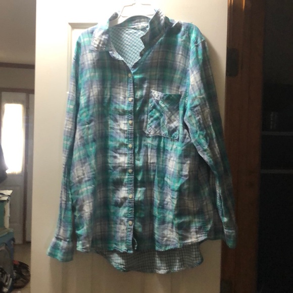 Aeropostale Blue Flannel - Picture 2 of 4